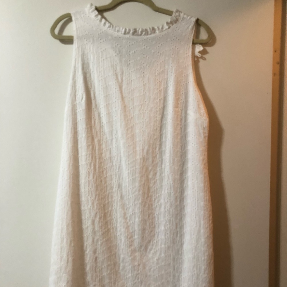 White eyelet dress
